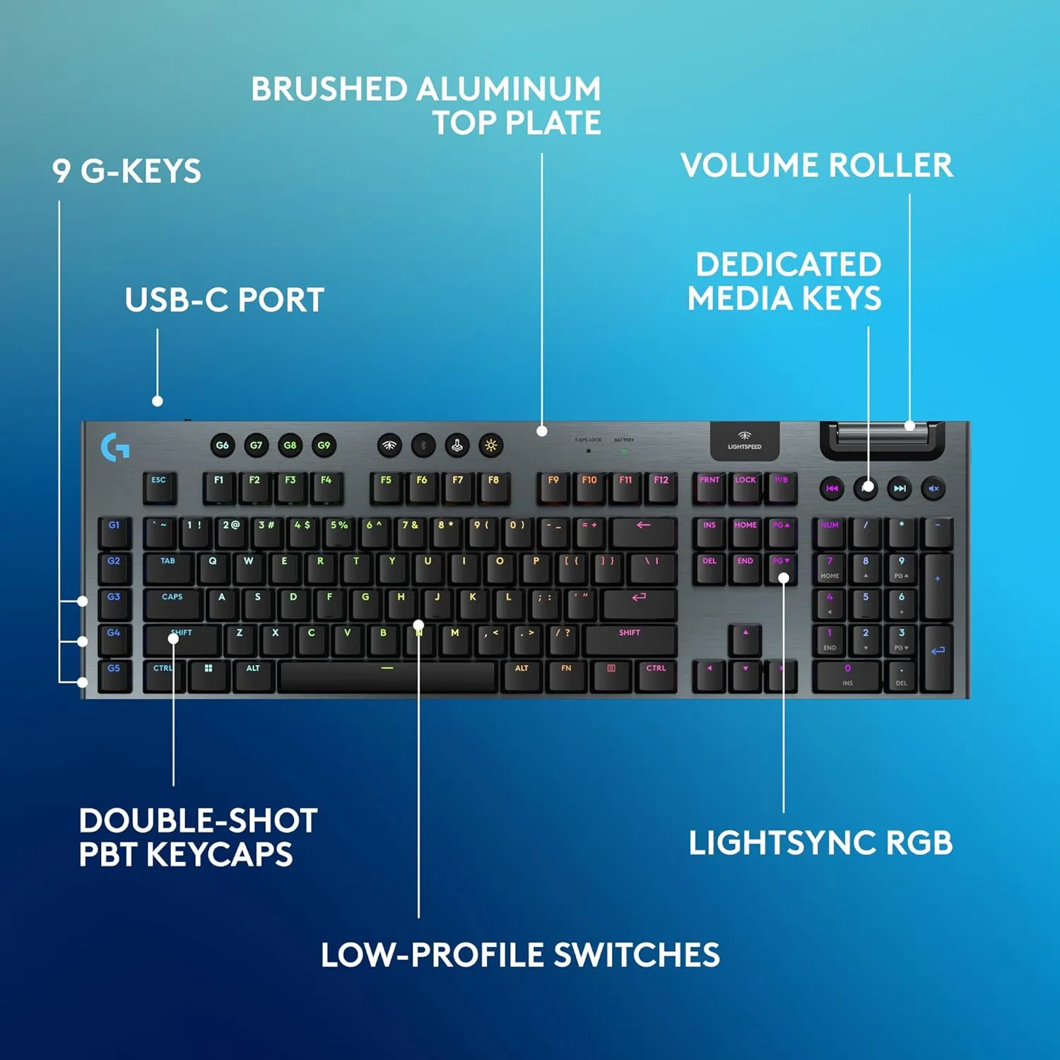 Logitech Wireless Gaming Keyboard G915 X LIGHTSPEED (Open Box) view 4